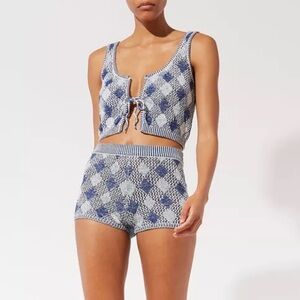 Solid and striped bathing suit cover up